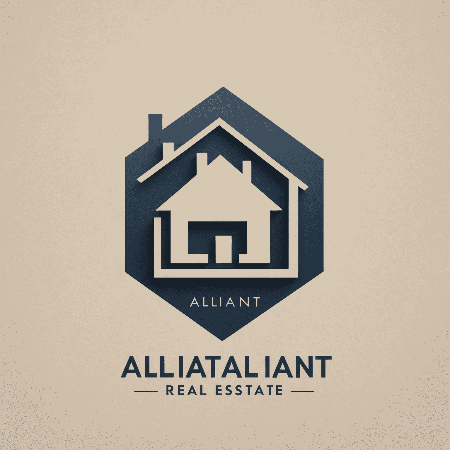 Alliant Real Estate logo featuring a modern house icon with the company name in a sleek, sans-serif font