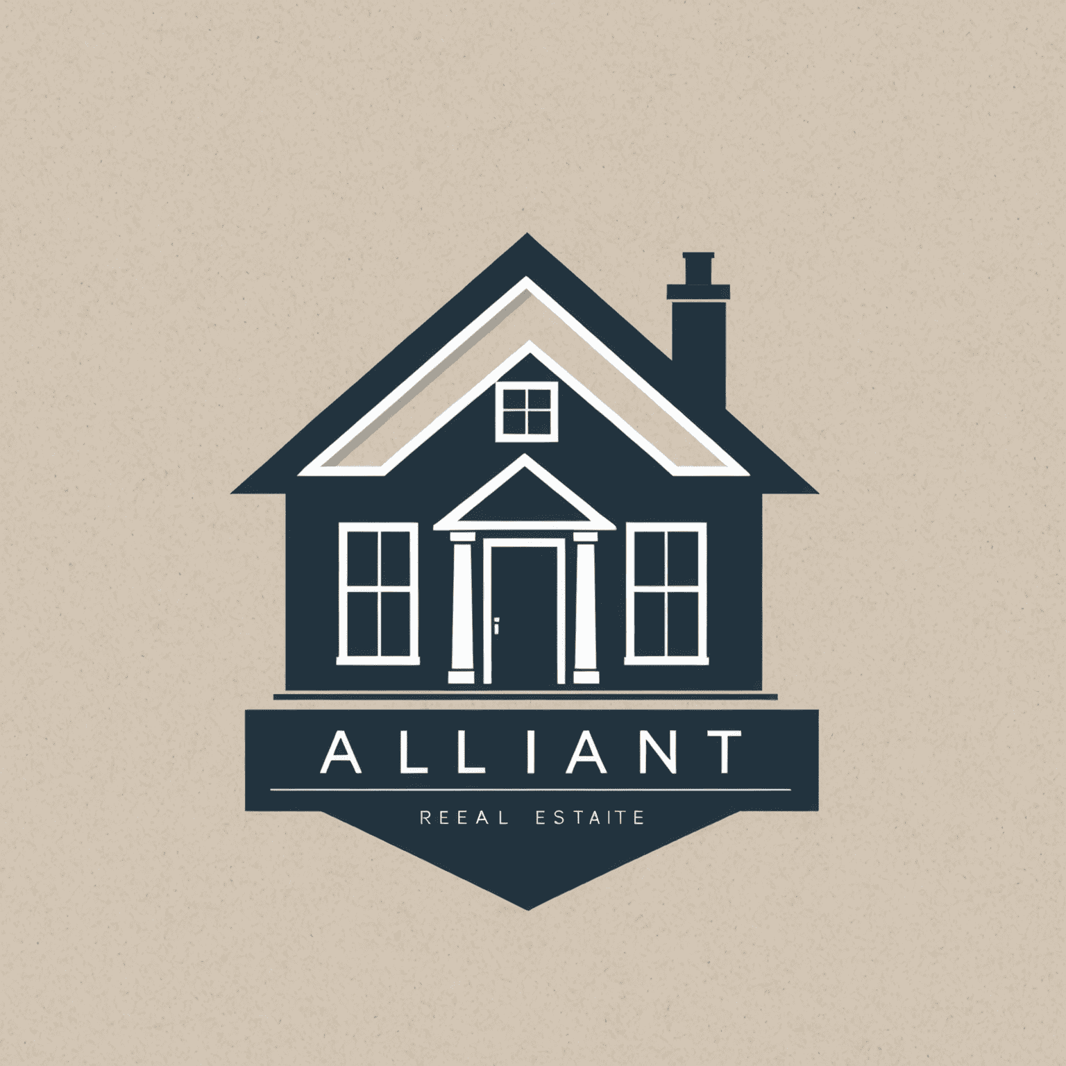 Alliant Real Estate logo featuring a modern house icon with the company name in a sleek, sans-serif font