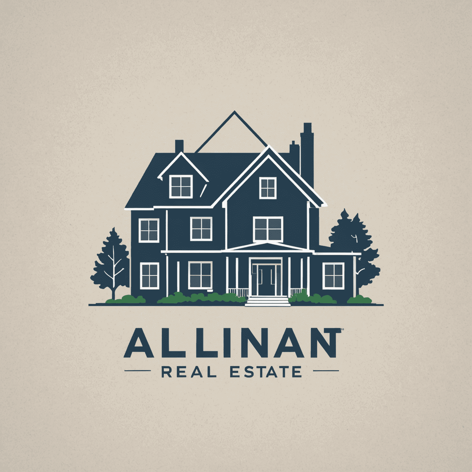 Alliant Real Estate logo featuring a modern house icon with the company name in a sleek, sans-serif font