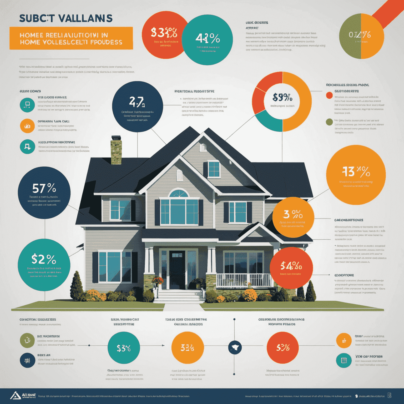 Infographic showing the home valuation process at Alliant Real Estate, including data collection, market analysis, and personalized reporting. The image uses brand colors and geometric shapes to illustrate each step.